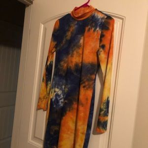 Pull over medium multi color dress